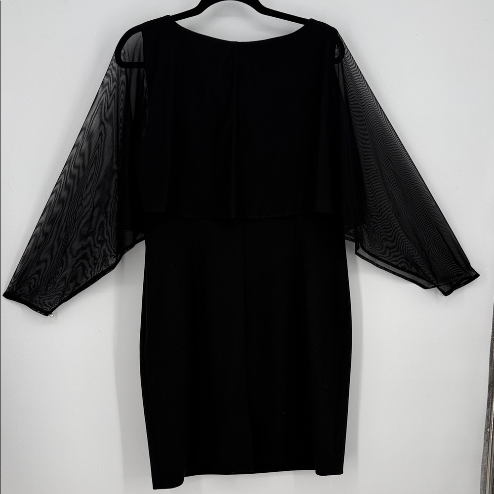 KARL LAGERFELD PARIS mini cape dress size 14 - Picture 4 of 6